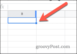 Het formaat van een kolom wijzigen in Google Spreadsheets