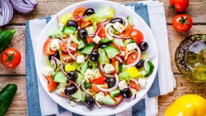 Salade dieetlijst om af te slanken! Caloriearme, hartige salade recepten