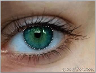Adobe Photoshop Basics - Selecteer ooglaag van menselijk oog