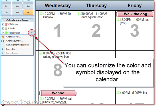 Aanpassen van Outlook 2010 kalenderafdrukken