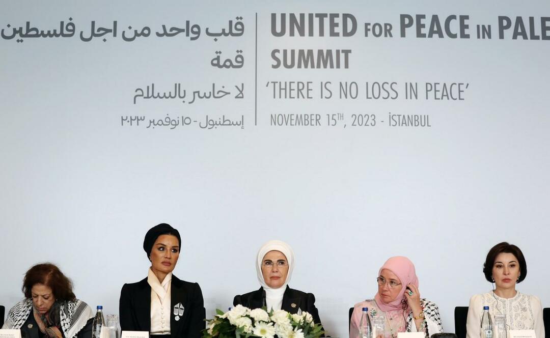  First Lady Erdoğan One Heart Summit voor de Palestijnse initiatiefbeweging