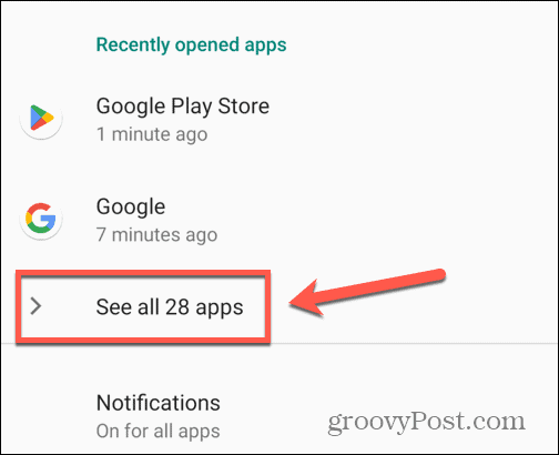Android bekijk alle apps