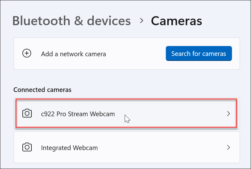 Webcam-instellingen beheren op Windows 11