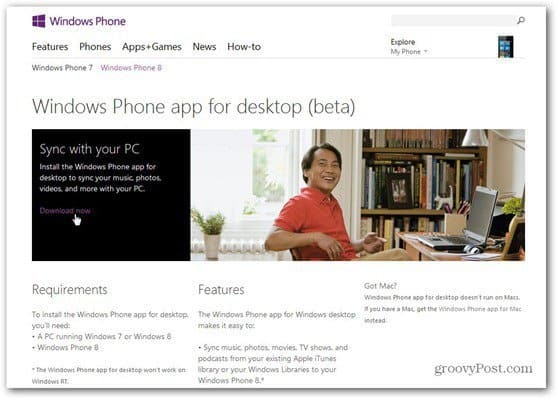 Windows Phone 8-softwaredownload