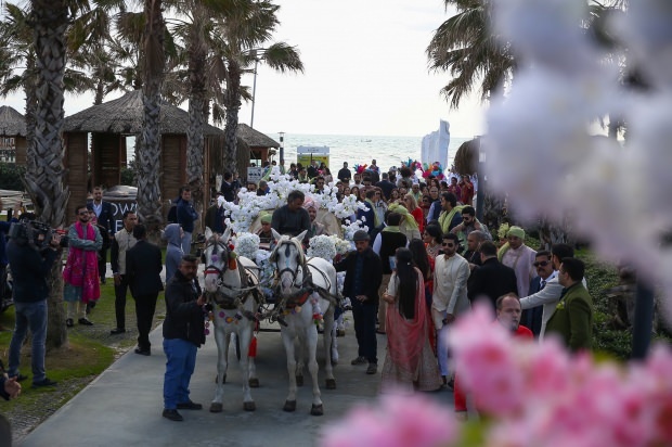 4 Indiase bruiloft wordt gehouden in 11 dagen in Antalya
