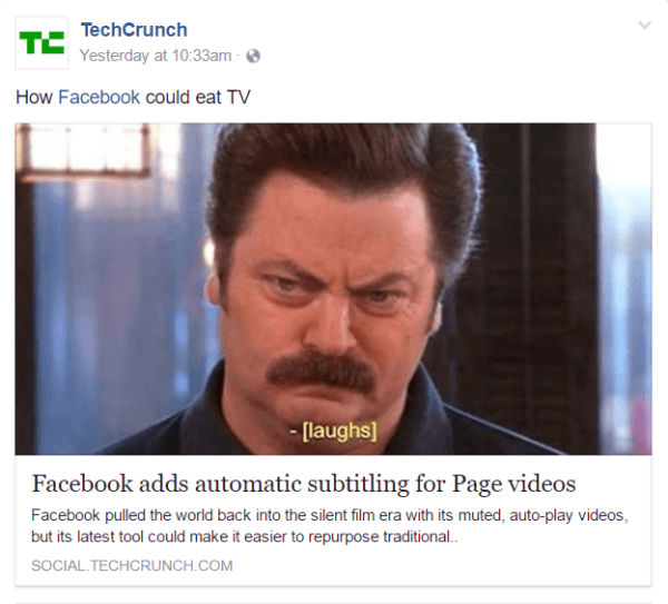 Facebook breidt geautomatiseerde video-ondertiteling uit naar Amerikaanse Facebook-pagina's in het Engels.