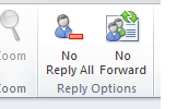 Hoe te voorkomen dat alles in Outlook 2010 wordt beantwoord