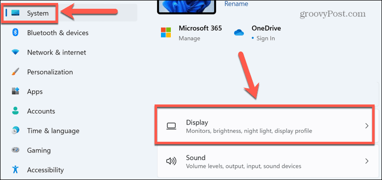 Windows 11 weergavemenu