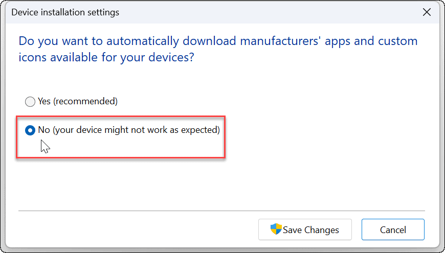 Automatische installatie van stuurprogramma's uitschakelen op Windows 11