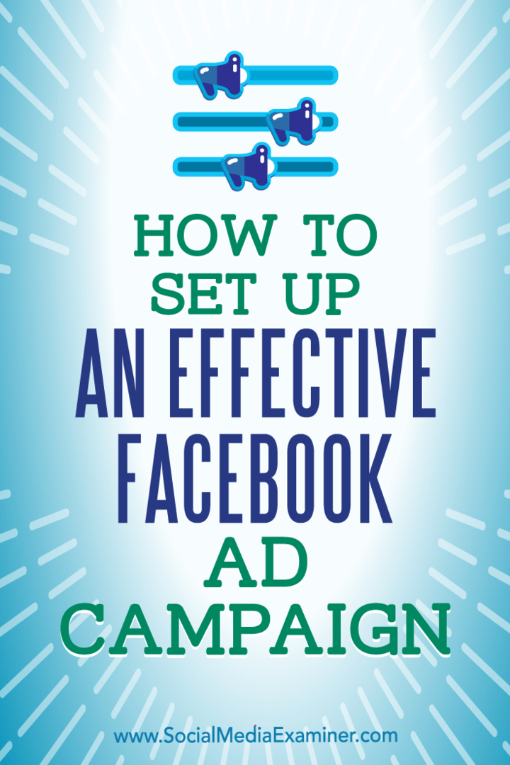 Hoe u een effectieve Facebook-advertentiecampagne opzet door Charlie Lawrance op Social Media Examiner.