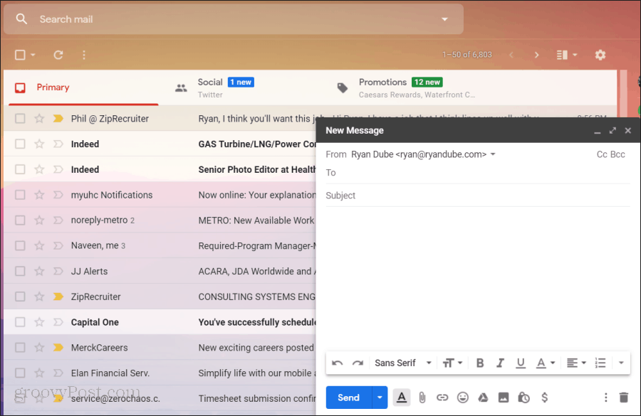 Gmail gebruiken in GSuite