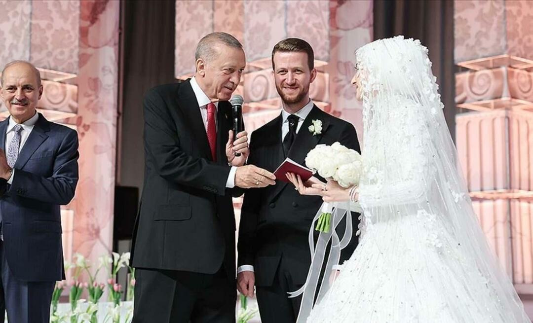 President Recep Tayyip Erdoğan was de huwelijksgetuige van zijn neef!