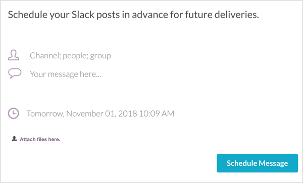 Plan een Slack-bericht met Convergely.