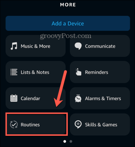 Alexa app-routines