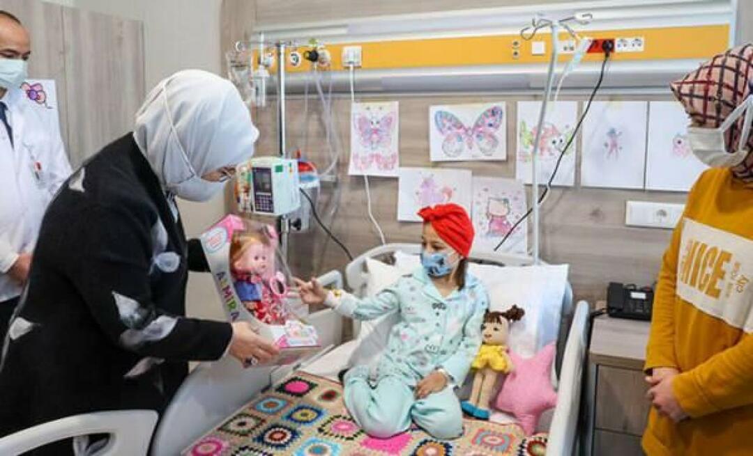 Emine Erdogan bezocht kinderen met kanker! 