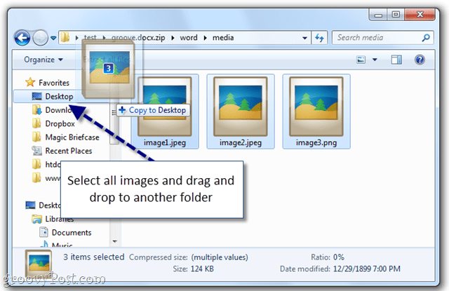 De gemakkelijke manier om afbeeldingen uit een Word-document te extraheren in Windows 7 [Office 2007/2010]