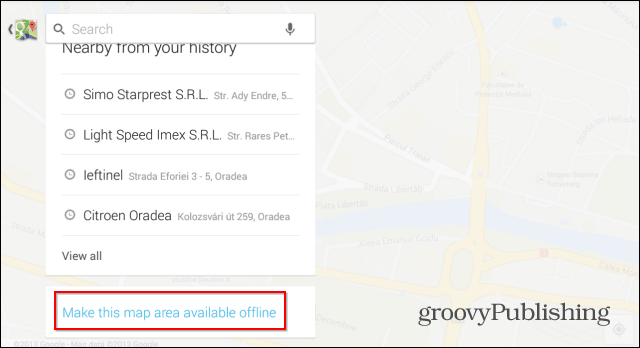 Sla Google Maps op voor offline gebruik en begin direct met navigeren