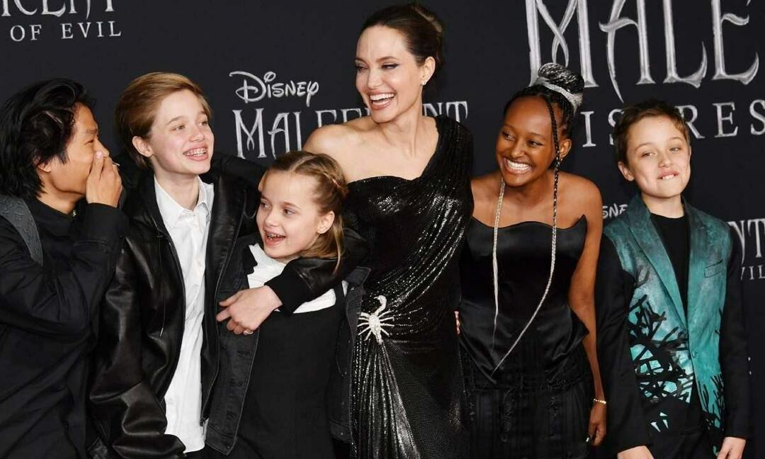 Angelina Jolie en haar kinderen