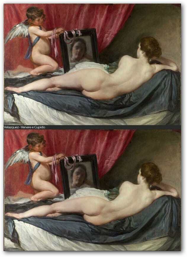 Fotoshoppen van Famous Art Venus