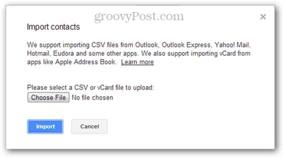 het importeren van meerdere csv-contacten in google mail
