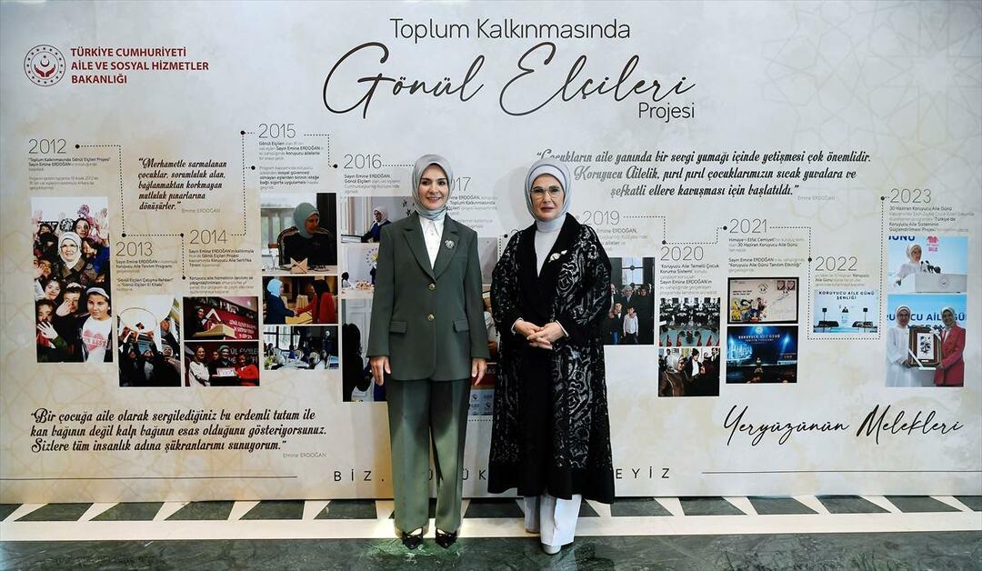 Emine Erdoğan is bij het Volunteer Ambassadors in Community Development Program!