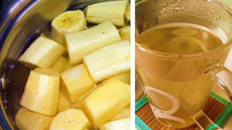 bananenthee bevat een hoog kaliumgehalte