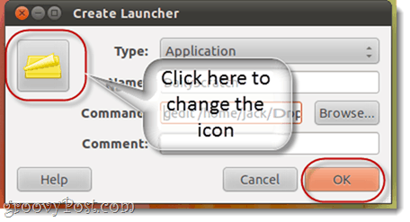 maak launcher in ubuntu