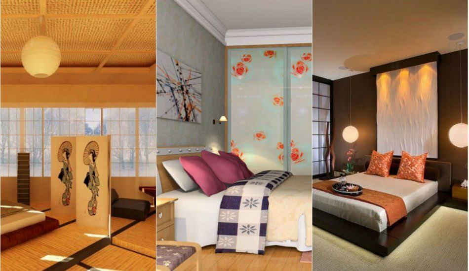 Slaapkamerdecoratie 2018-2019 in Japanse stijl
