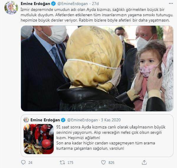 Delen van 'Ayda' van First Lady Erdoğan!