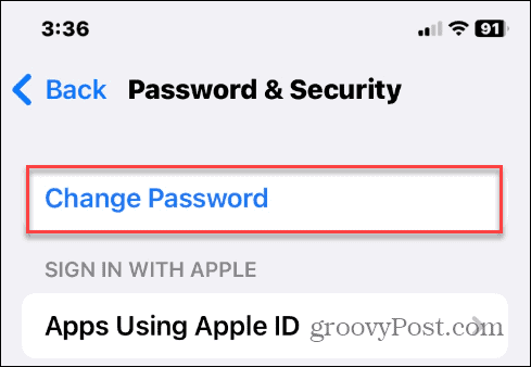 Wijzig uw Apple ID-wachtwoord