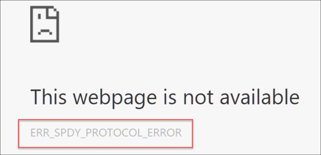 Repareer ERR_SPDY_PROTOCOL_ERROR in Chrome