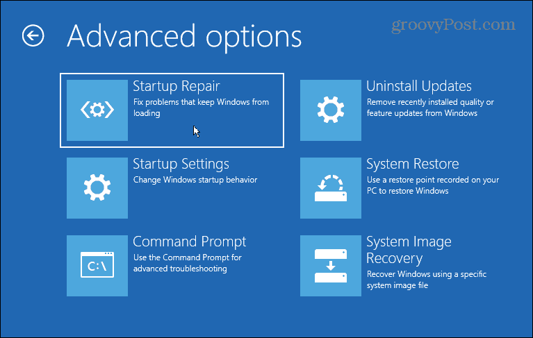 geavanceerde opties Windows 11