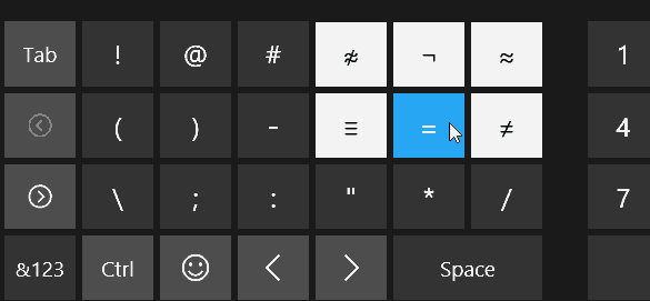 toetsenbord alternatieve symbolen