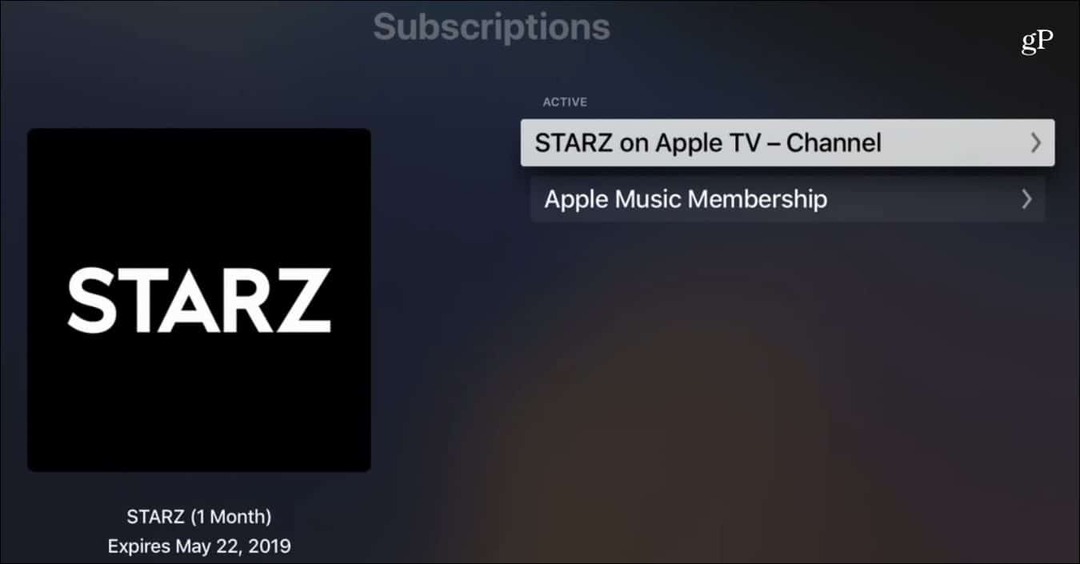 Annuleer kanaalabonnement Apple TV