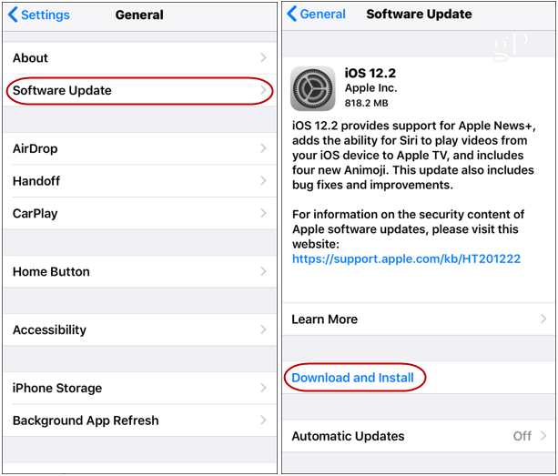 iOS 12.2-update