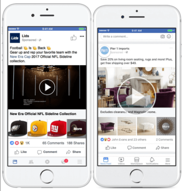 Facebook werkt Collecties-advertenties bij om meer flexibiliteit te hebben bij het weergeven van producten.
