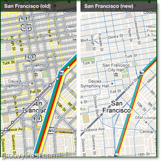 google transit maps vergelijking