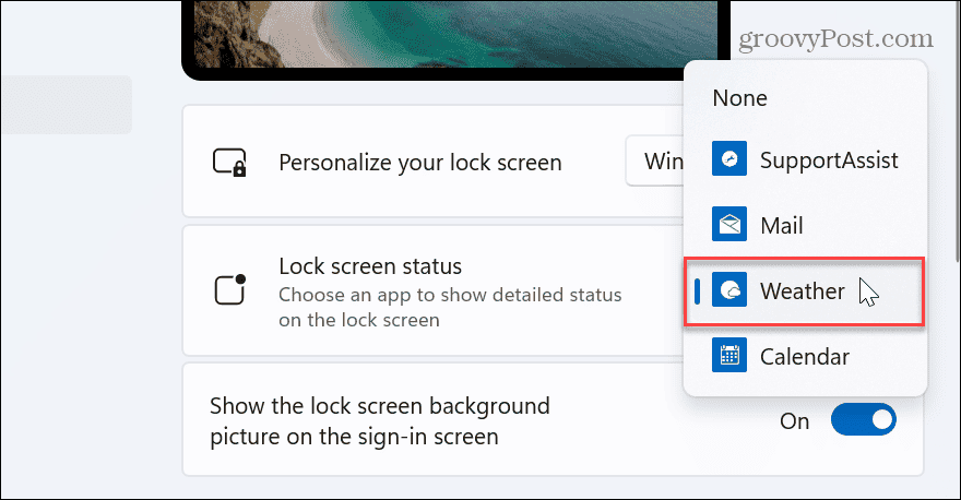 Weer naar Windows 11 Vergrendelscherm