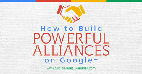 allianties opbouwen op google +