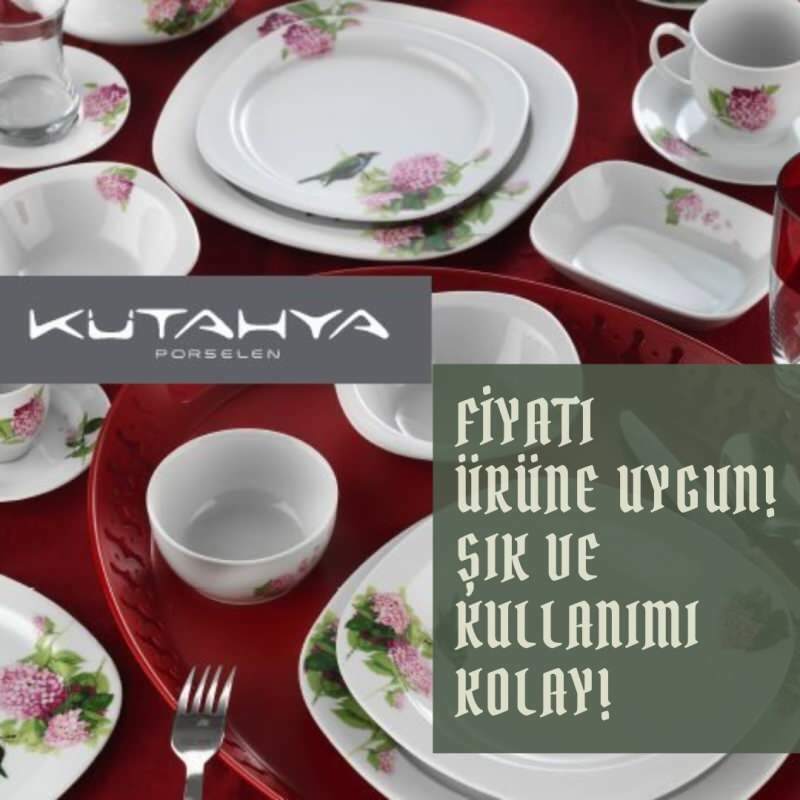 Hoe koop ik Bim Kütahya Seramik 68-delig vierkant servies met dubbel decor?