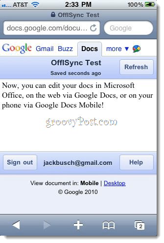 OffiSync: synchroniseer Google-documenten met Office 2010