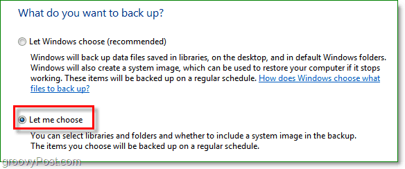 Windows 7 Back-up - kies welke mappen u wilt back-uppen