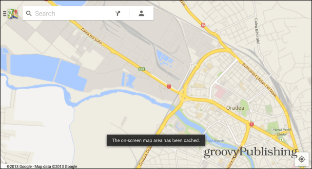Google Maps Android-kaart opgeslagen voor offline gebruik