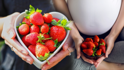 Vlekt het eten van aardbeien tijdens de zwangerschap? Bepaalt aardbeiseks tijdens de zwangerschap?