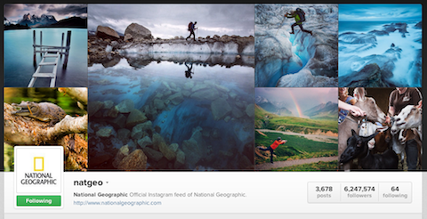national geographic instagram-profiel