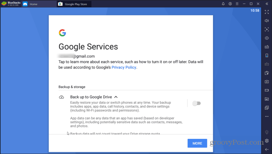 bluestacks google-diensten