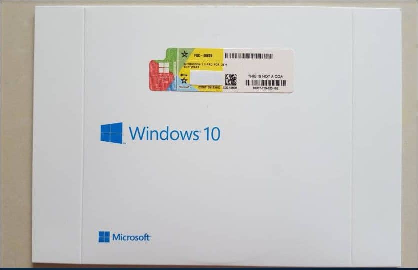 OEM System Builder Windows 10 productsleutel