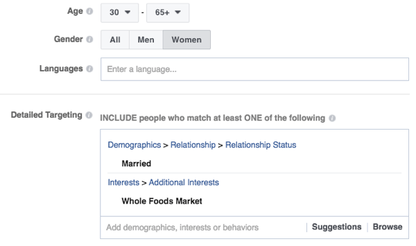 De targetingfuncties van Facebook zijn robuust.