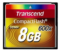 Transcend CompactFlash 8GB geheugenkaart