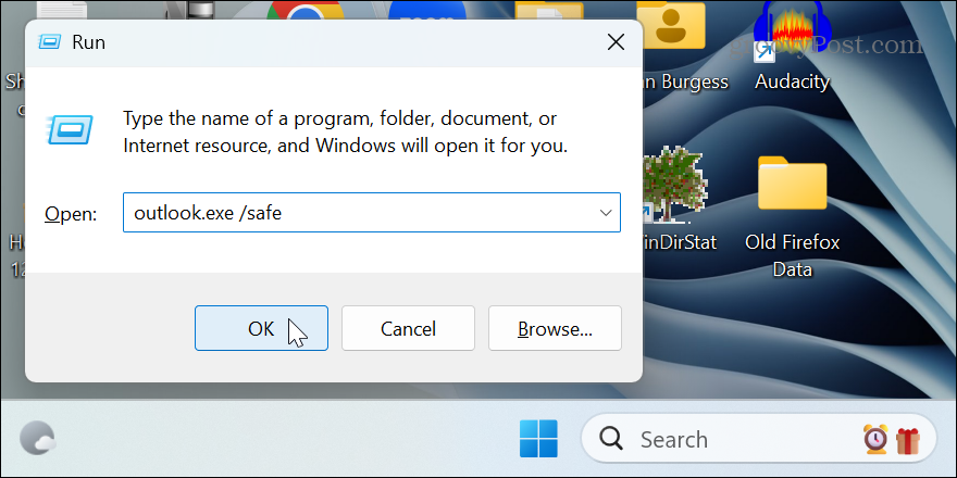 Outlook opent niet op Windows